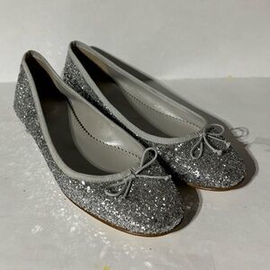 J Crew Glitter Ballet Flats
